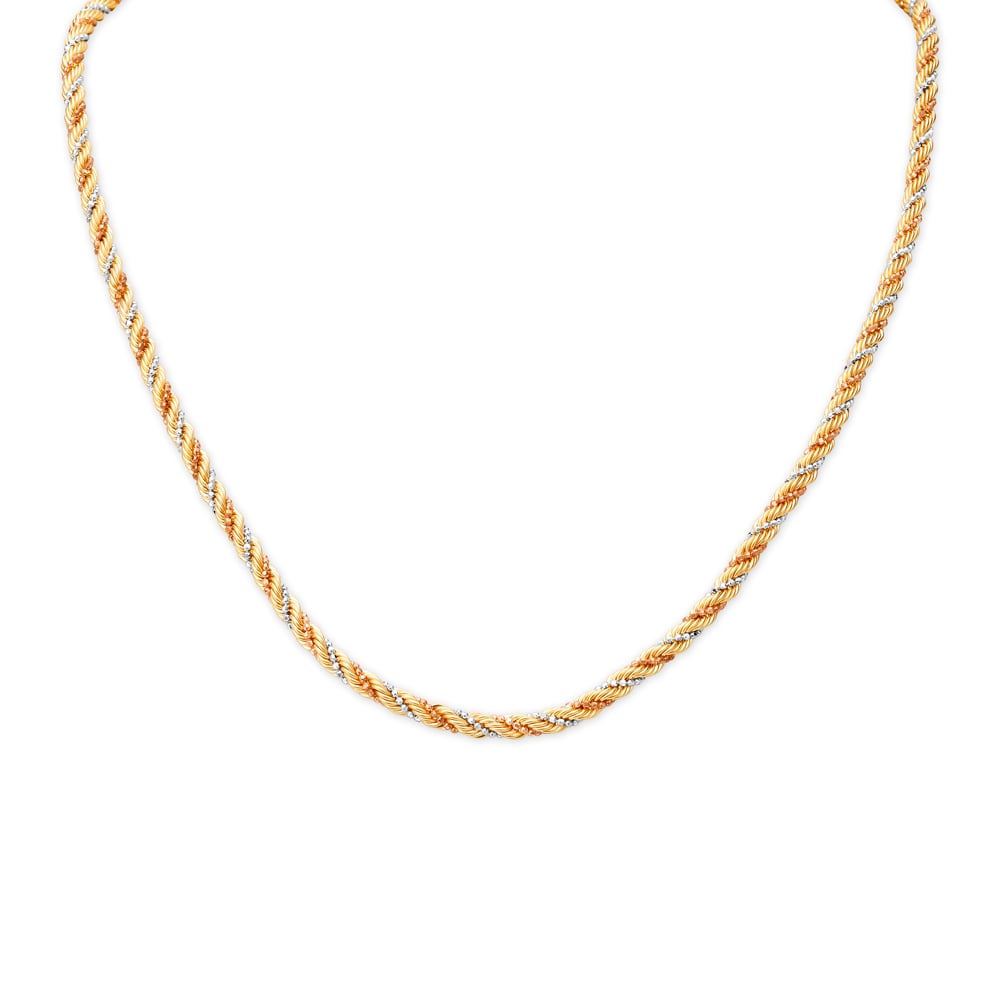 Dual Toned Gold Chain,,hi-res image number null