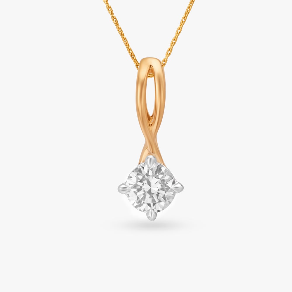 Ethereal Loop Solitaire Pendant,,hi-res image number null