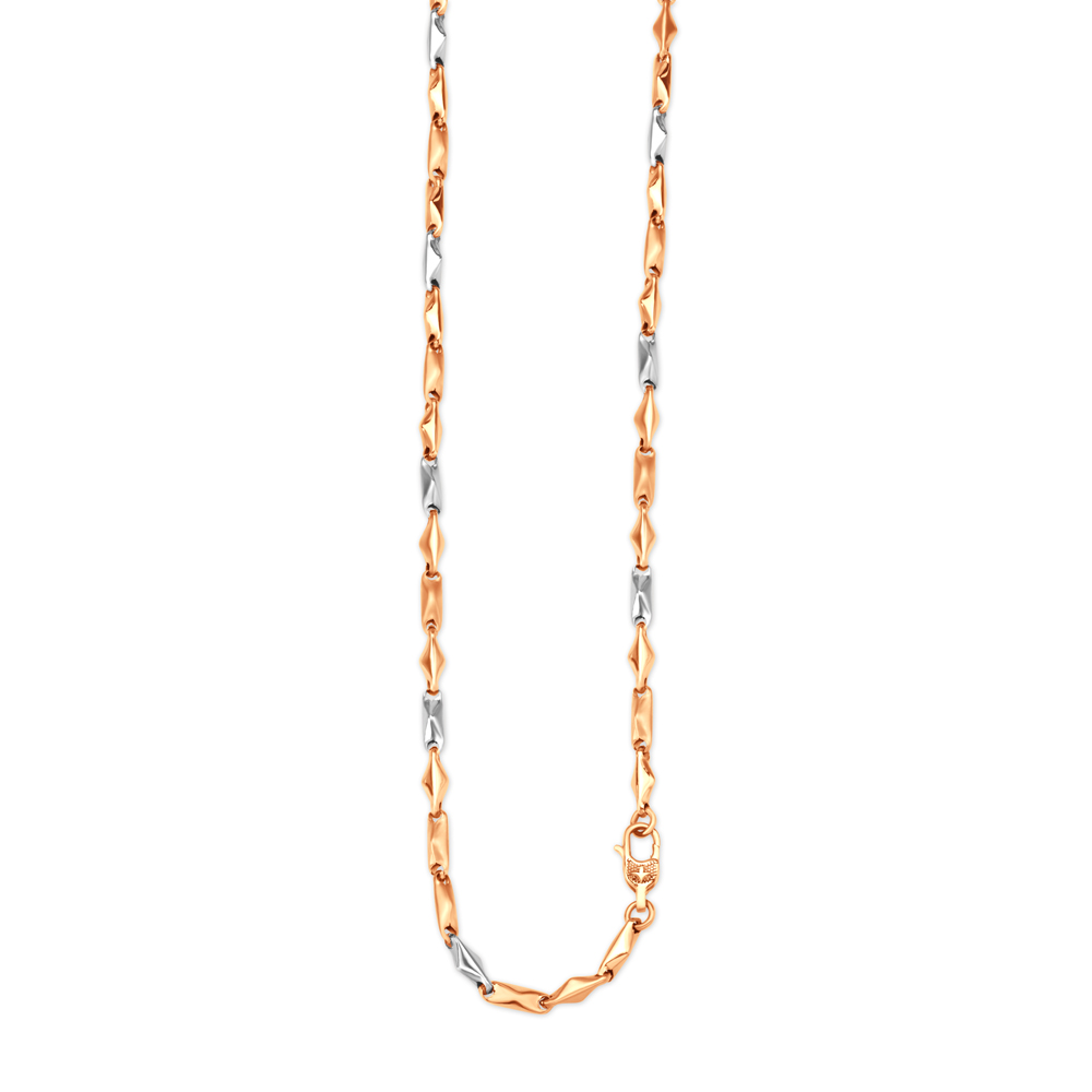 Modern Dual Tone Gold Chain For Men,,hi-res image number null