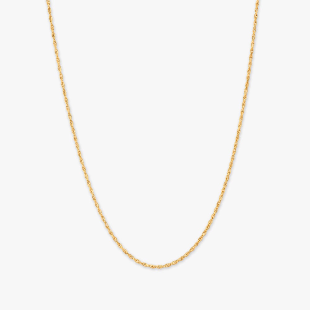 

Rope Twist Gold Chain