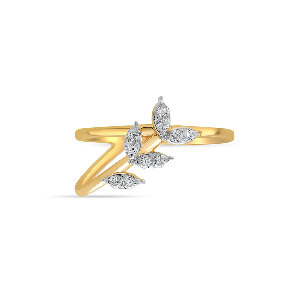 14KT Yellow Gold Summer Shade Diamond Finger Ring,,hi-res image number null