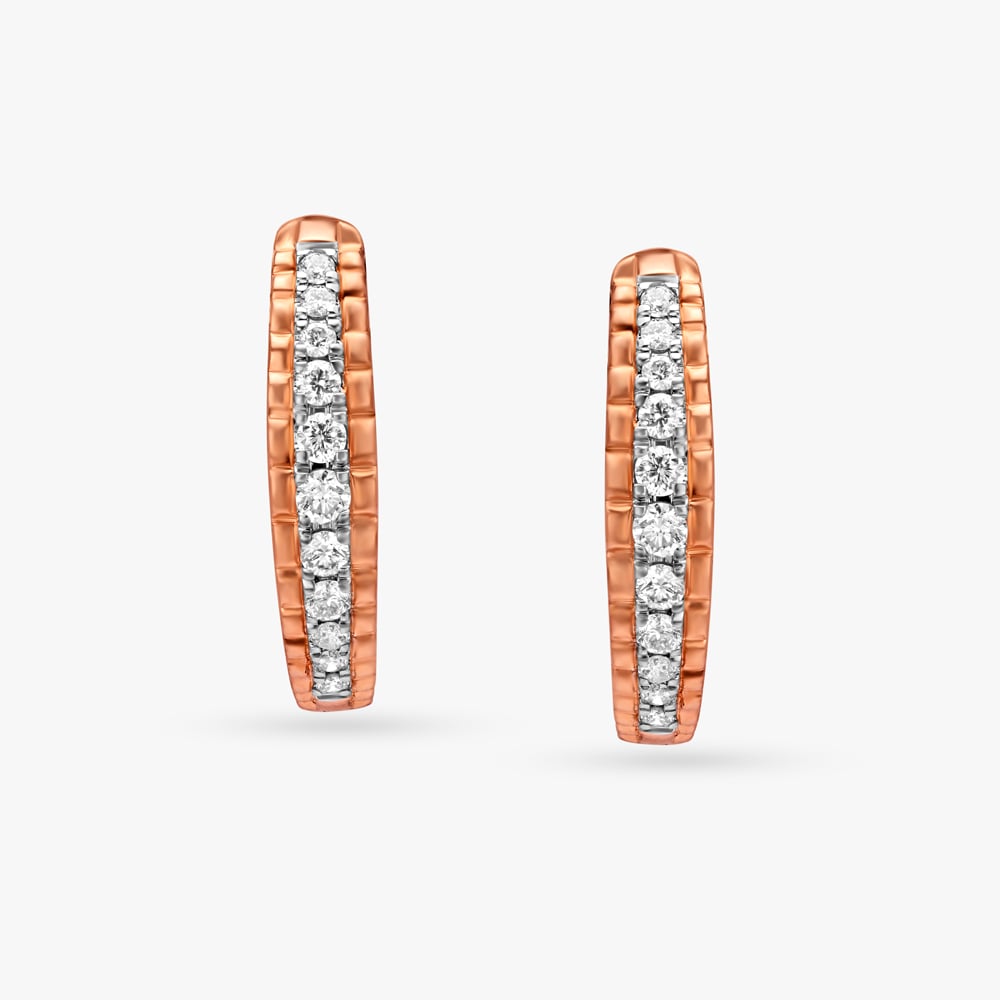Charming Diamond Hoop Earrings,,hi-res image number null