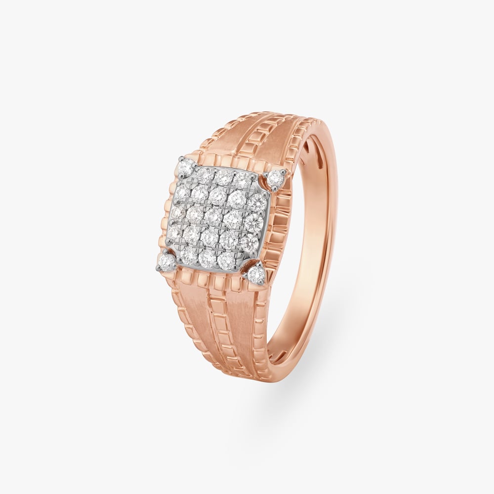 Bold Shimmers Finger Ring For Men,,hi-res image number null