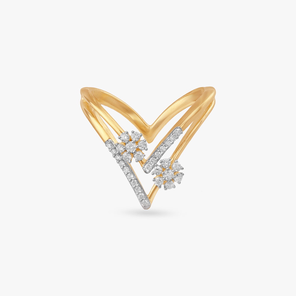 Chic Glimmer Diamond Finger Ring,,hi-res image number null