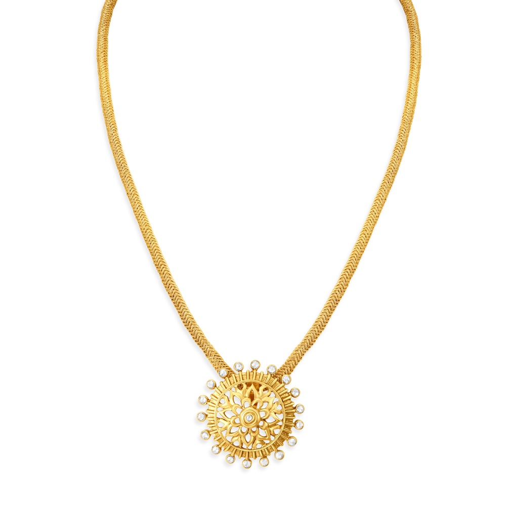 Exquisite Pendant and Earrings Set with uncut diamonds,,hi-res image number null