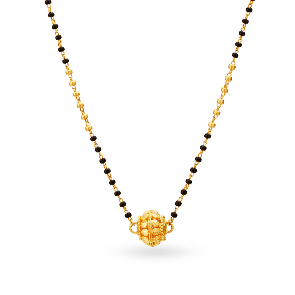 Brilliant Spherical Mangalsutra,,hi-res image number null
