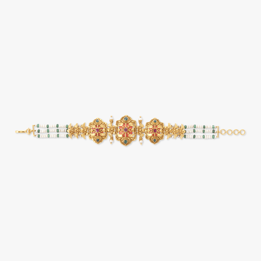 Stately Coral Stone Bracelet,,hi-res image number null