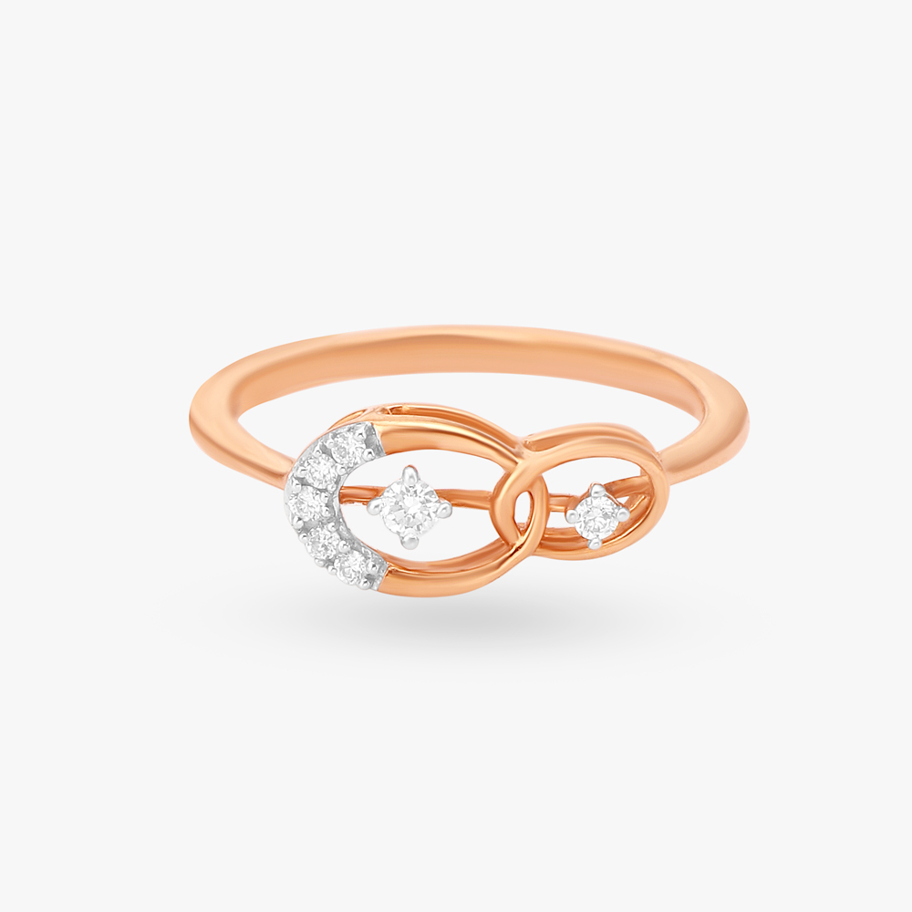 Twin Loop Diamond Ring,,hi-res image number null