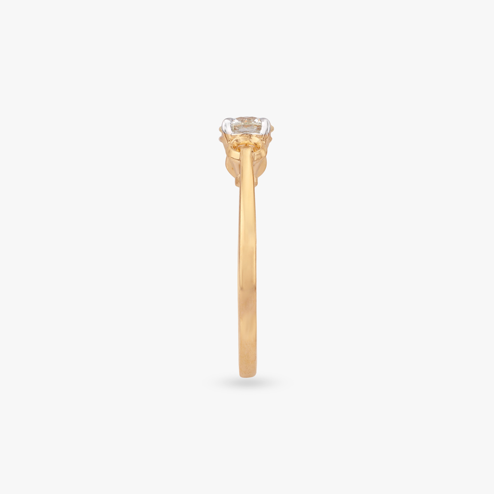 Sculpted Grace Solitaire Ring,,hi-res image number null