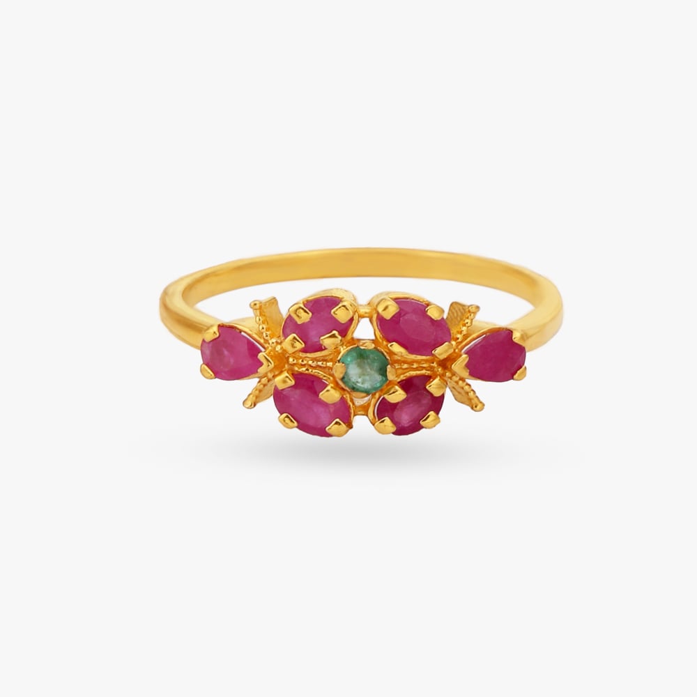 Blossom Gold Finger Ring,,hi-res image number null
