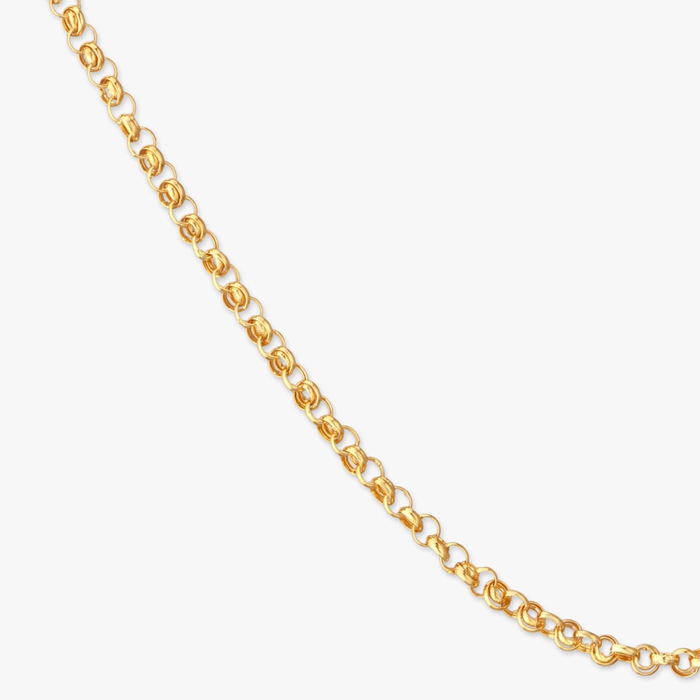 Sleek Round Link Chain for Men,,hi-res image number null