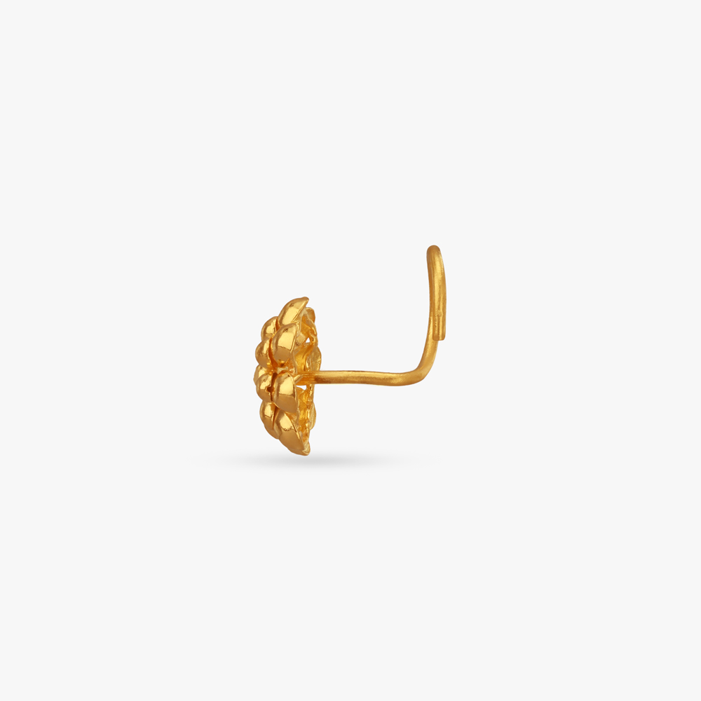 Fresh Bloom Gold Nose Pin,,hi-res image number null