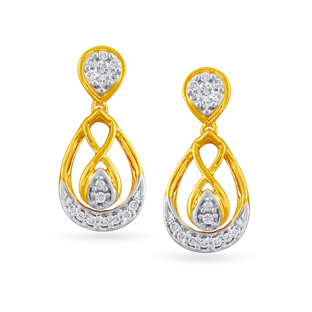 Fancy Teardrop Drop Earrings,,hi-res image number null