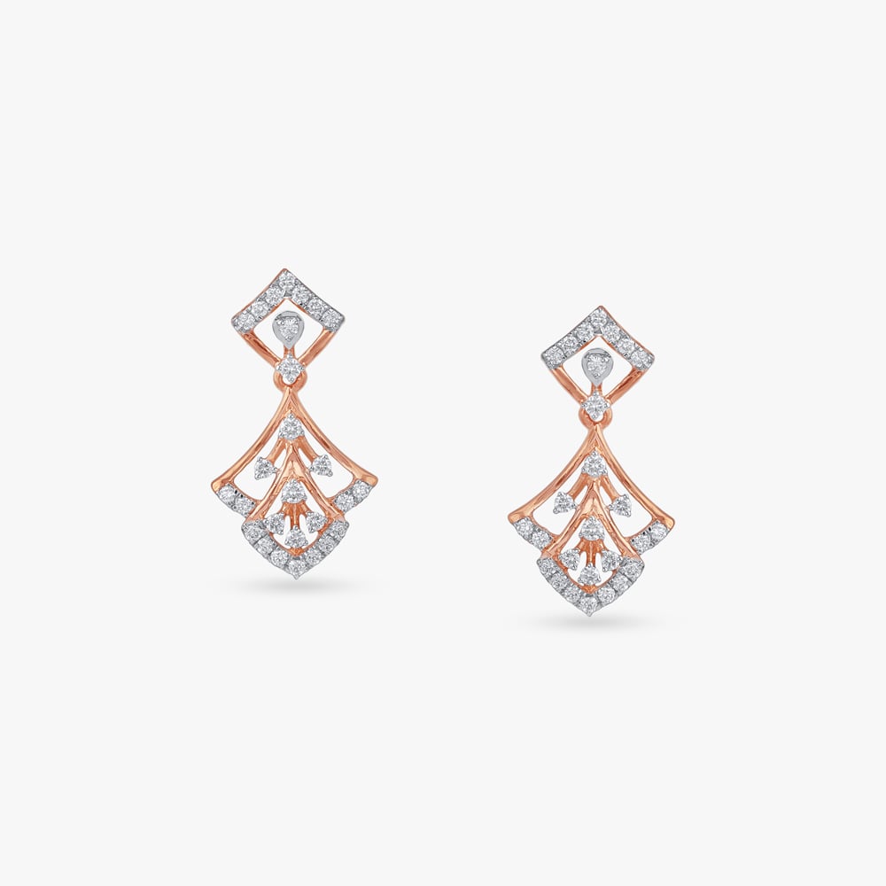

Gleaming Glint Diamond Drop Earrings
