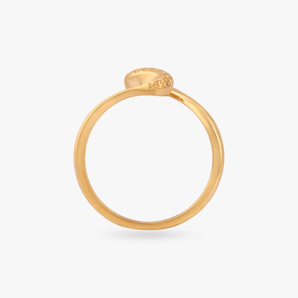 Contour Curve Gold Ring,,hi-res image number null