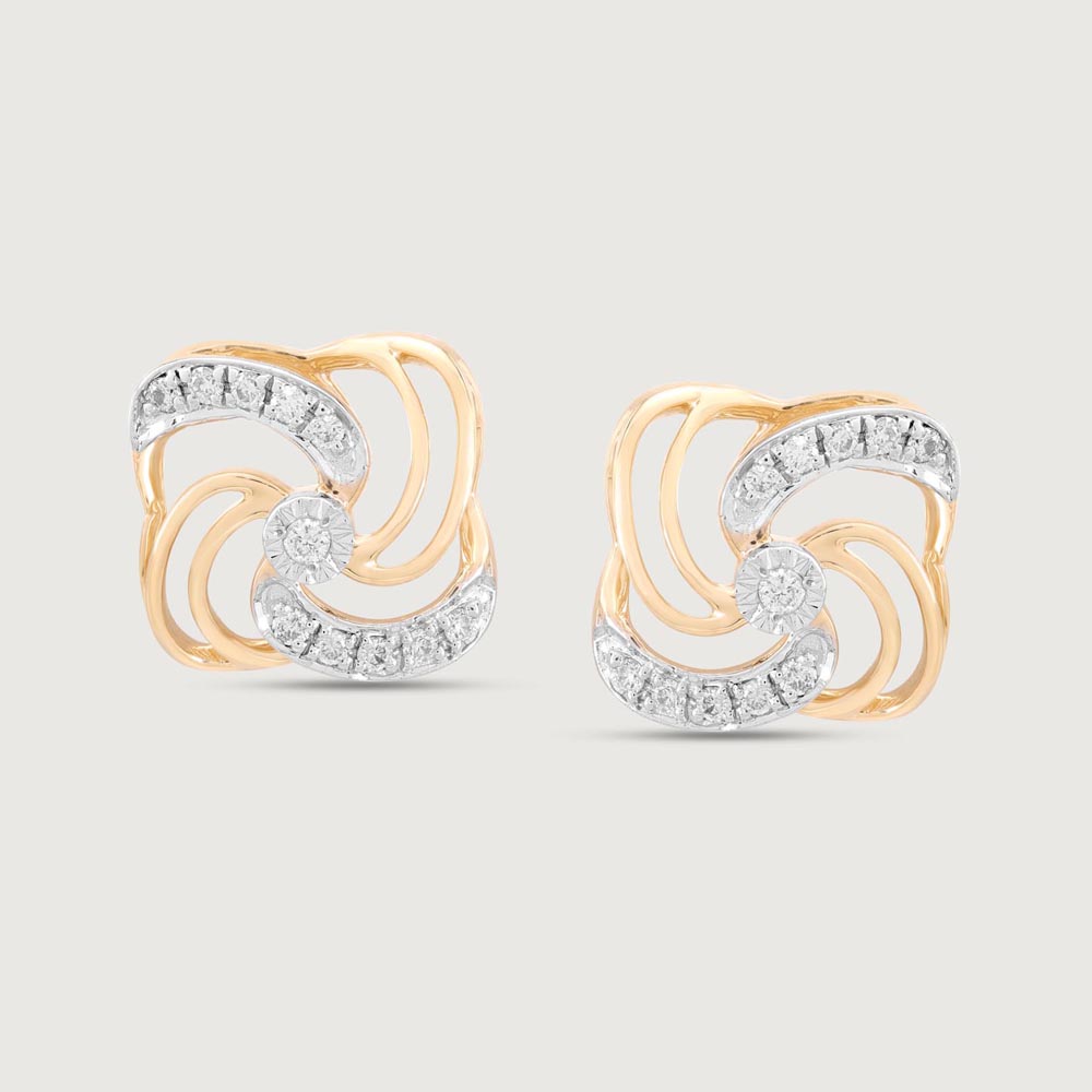 Swirl Pop Diamond Earrings,,hi-res image number null