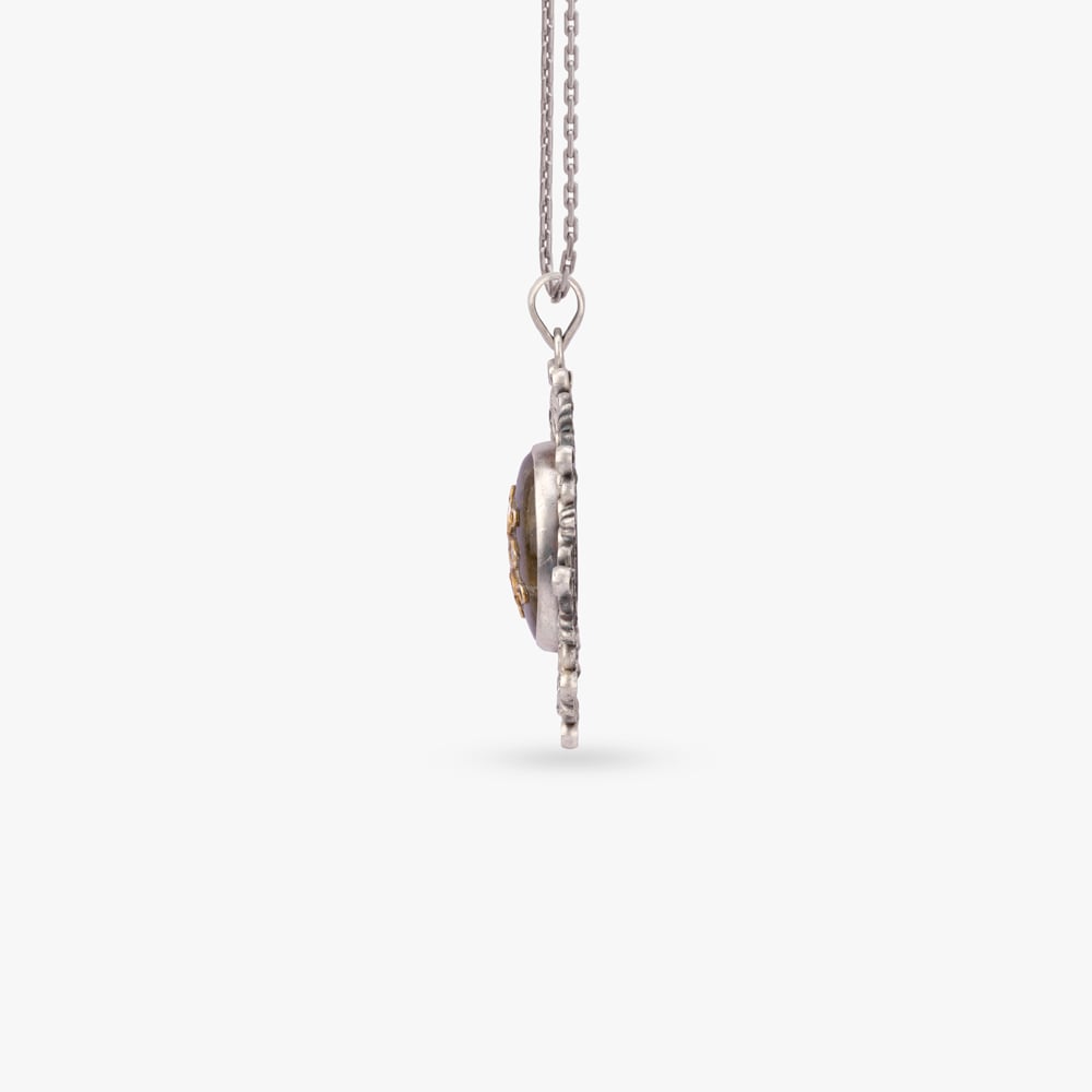 Tribal Bloom Silver Pendant,,hi-res image number null