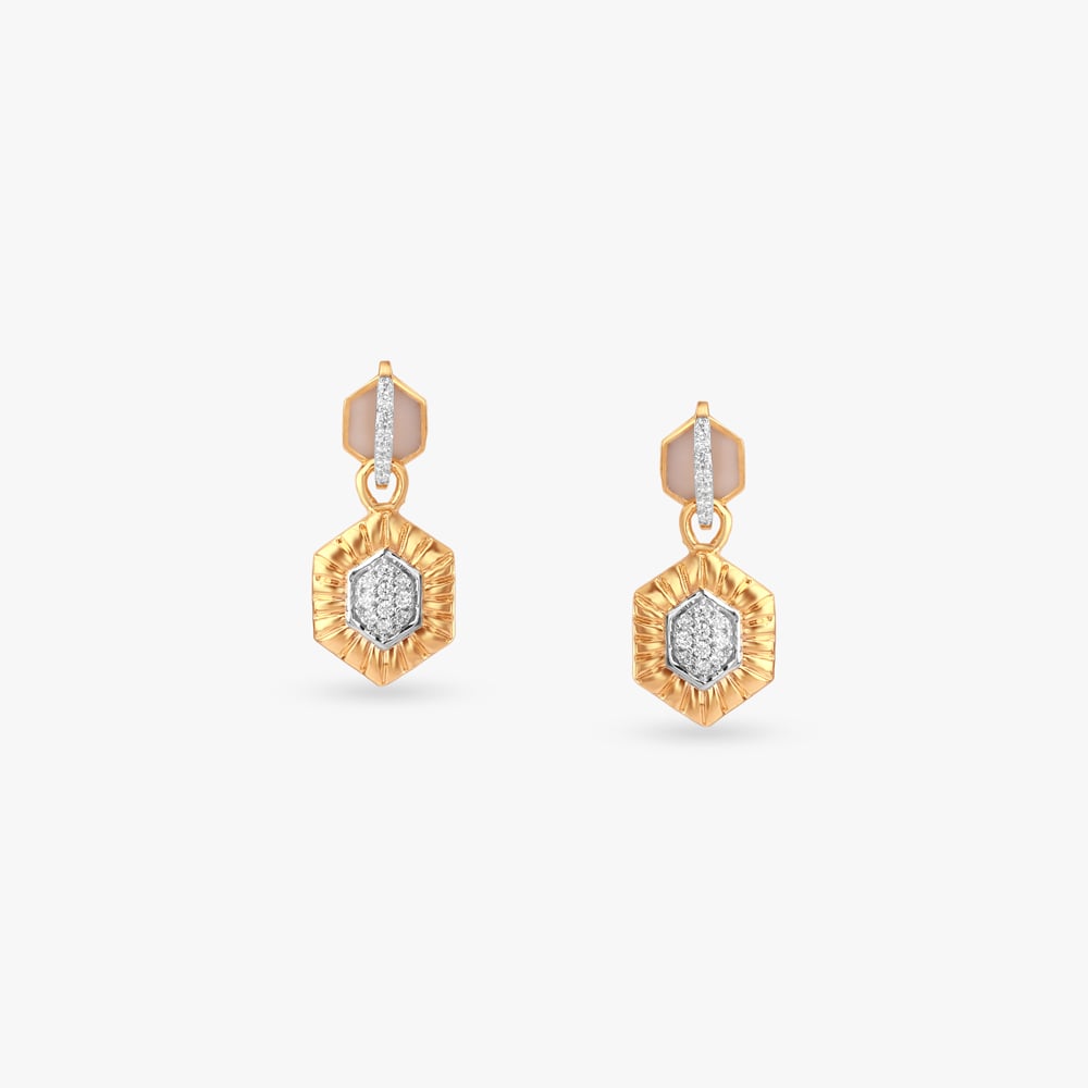 Luminous Flip Diamond Drop Earrings,,hi-res image number null