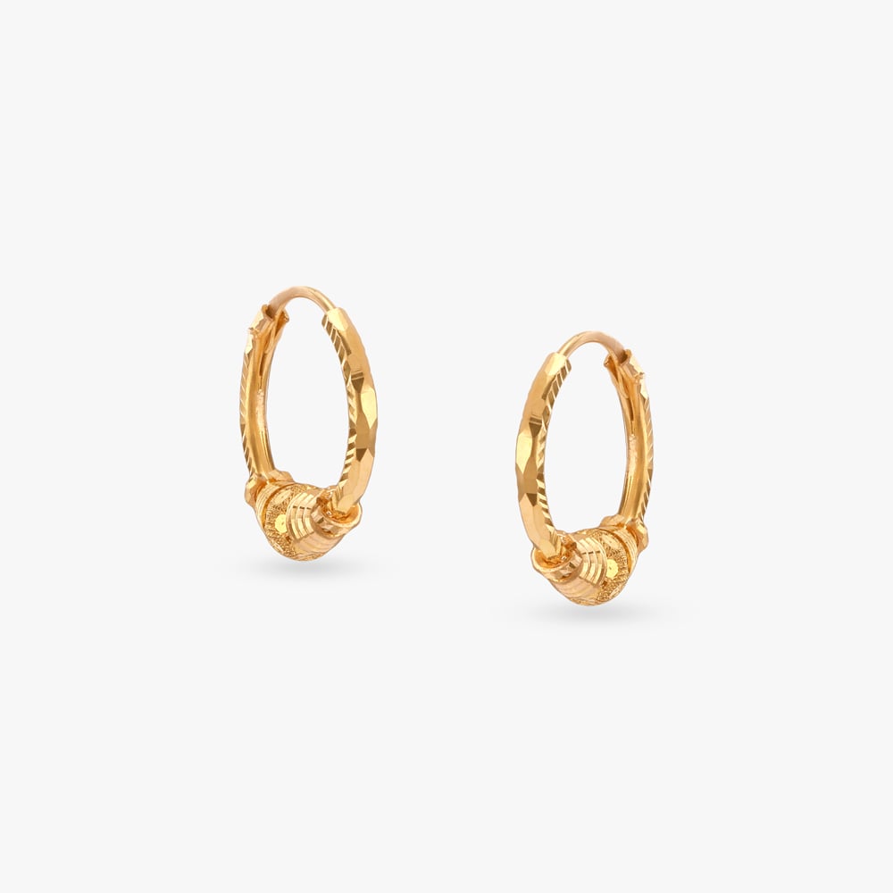 

Gleam Knot Gold Hoop Earrings