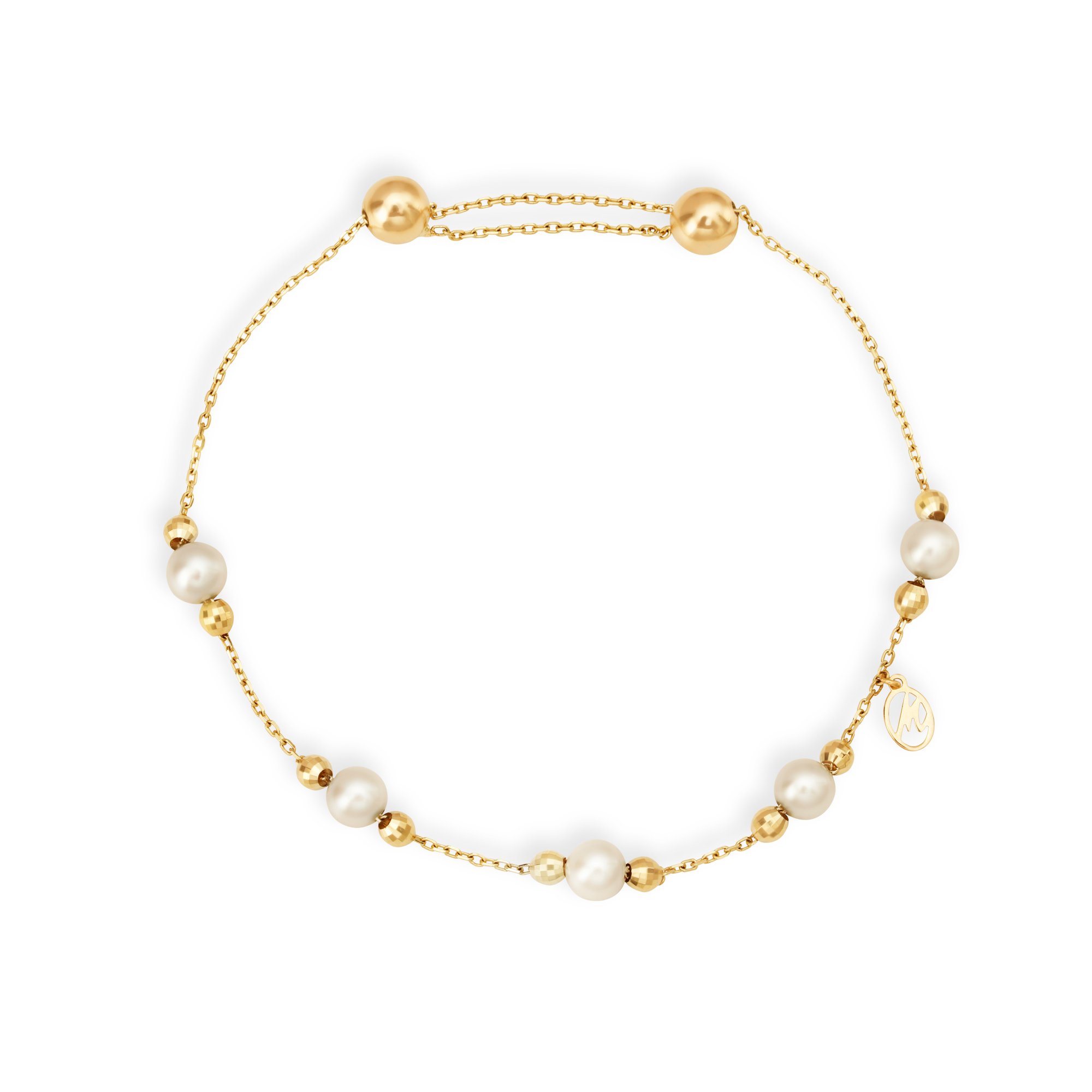 Buy Mia by Tanishq Moonlit Splendour 14KT Pearl Crescent Moon Bracelet 2.14  at Amazon.in