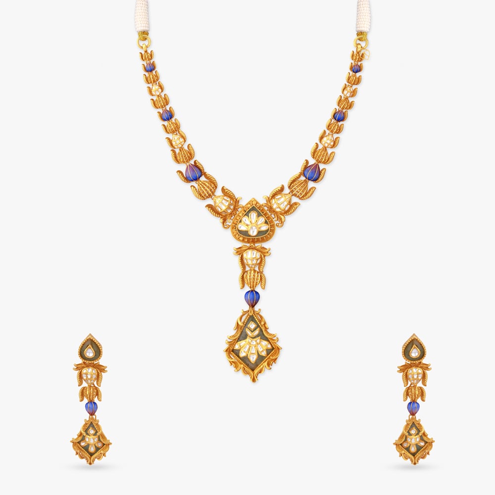 Cosmic Streak Gold Necklace Set,,hi-res image number null