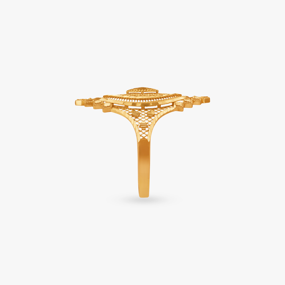 Prism Filigree Gold Ring,,hi-res image number null