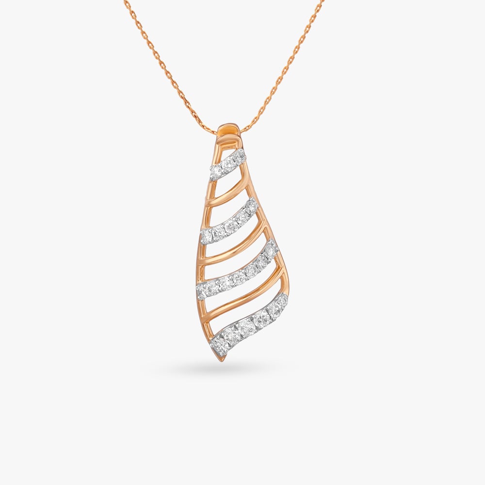 

Radiant Stream Diamond Pendant