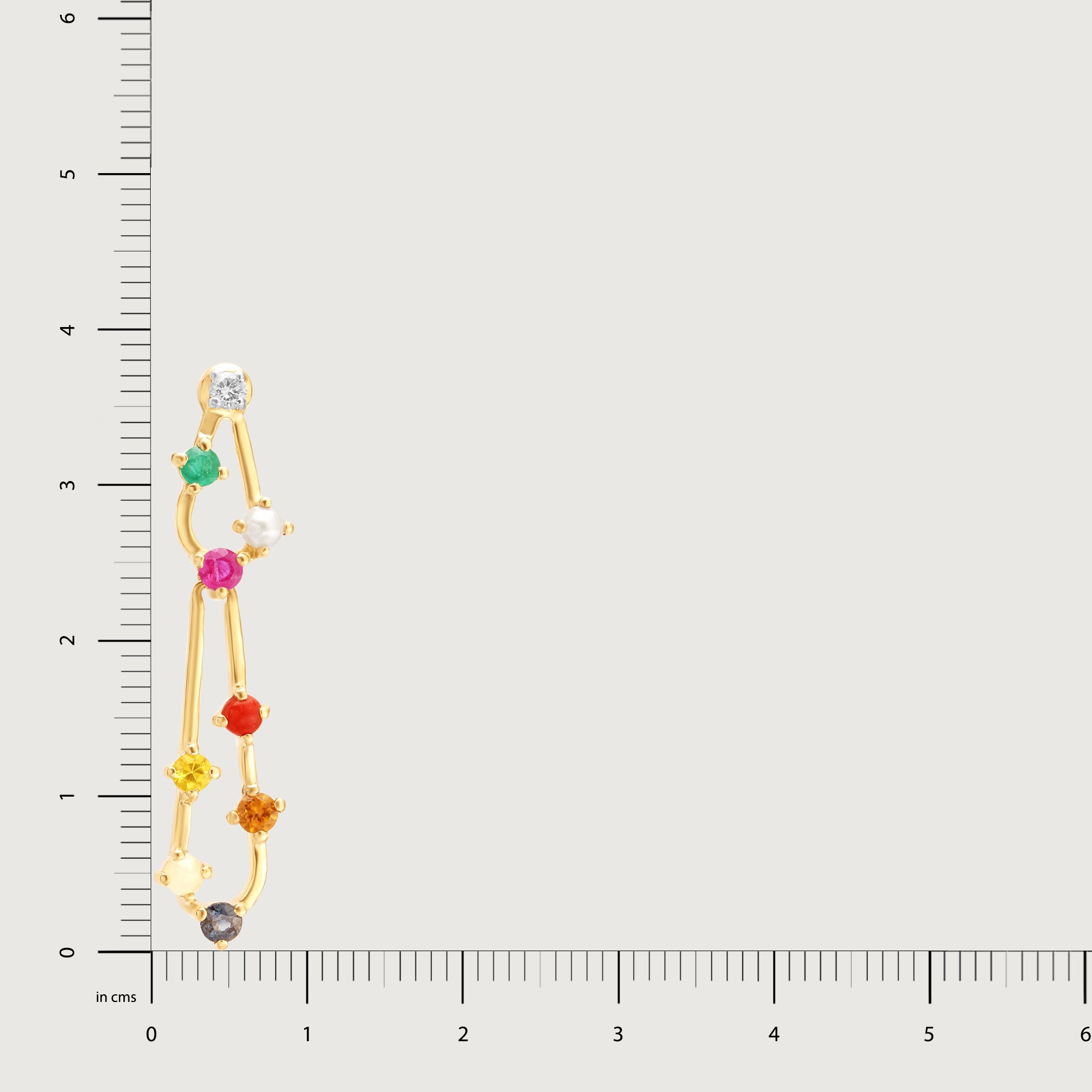 Contemporary Gemstone Cascade 14KT Drop Earrings,,hi-res image number null