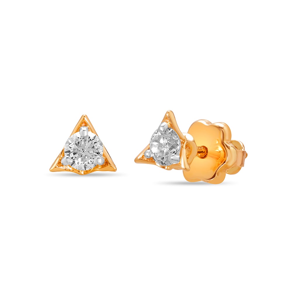 Mystical Trinity Knot Solitaire Earring,,hi-res image number null