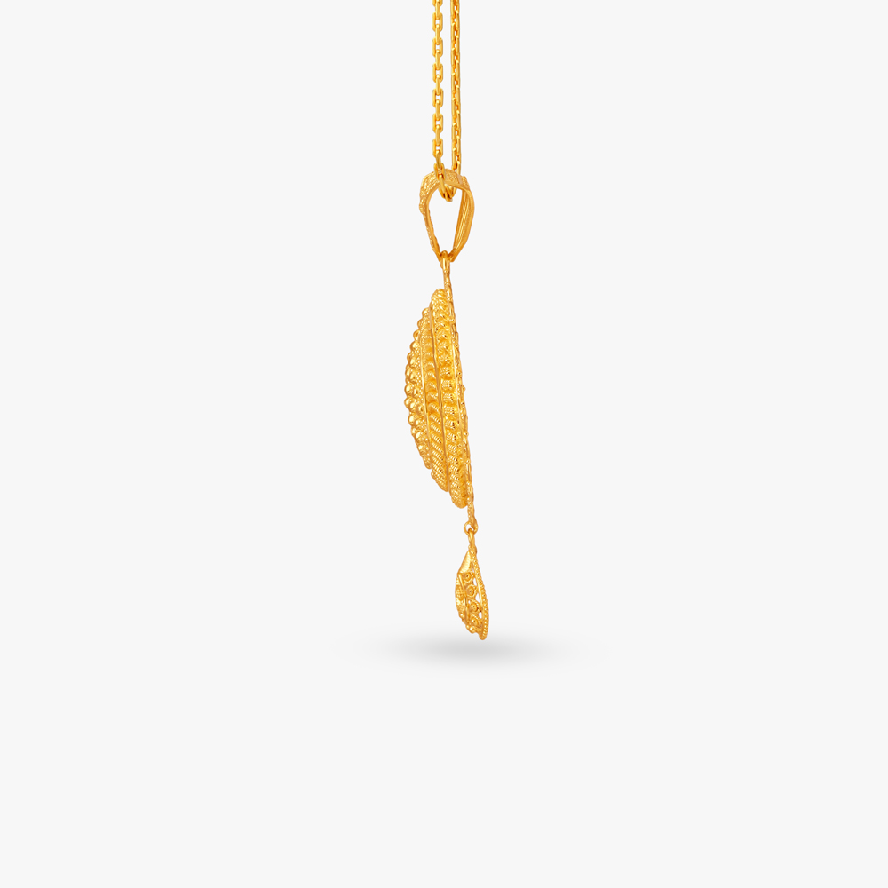 Debonair Gold Pendant and Earrings Set,,hi-res image number null