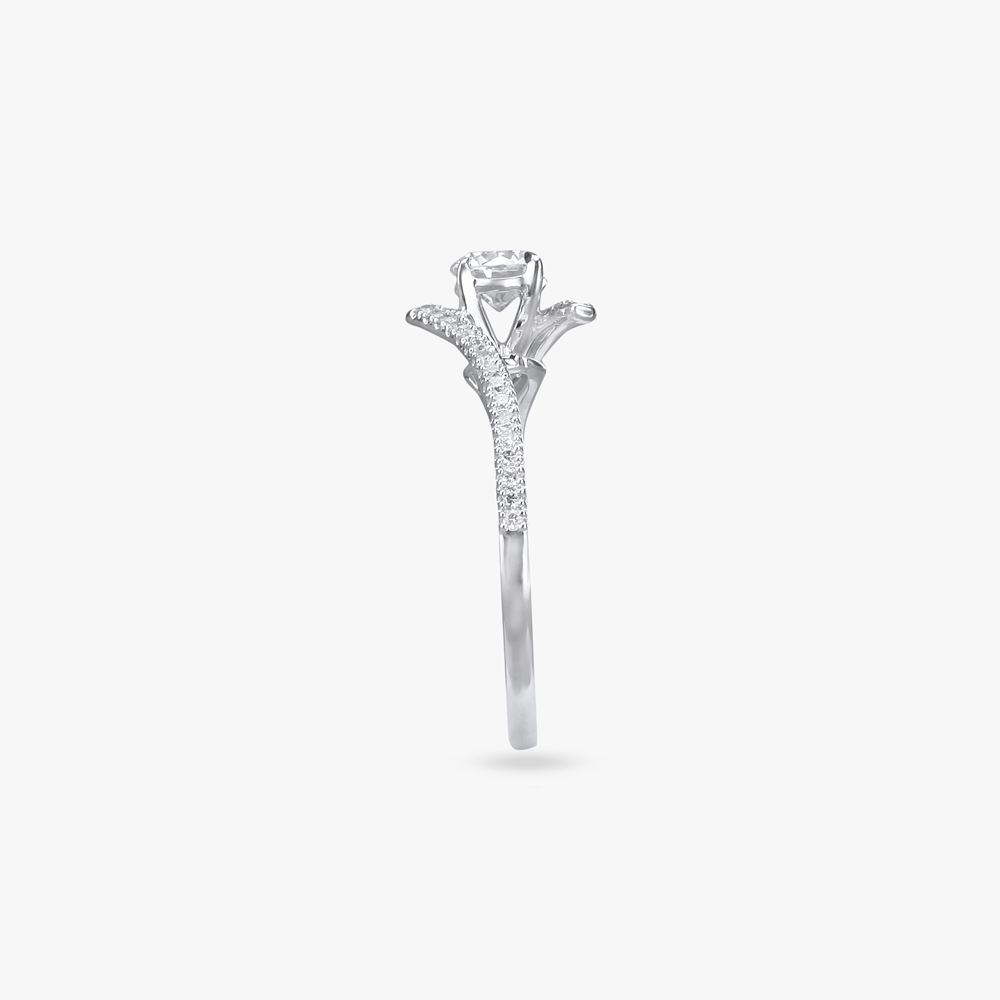 Crisscross Spark Solitaire Ring,,hi-res image number null