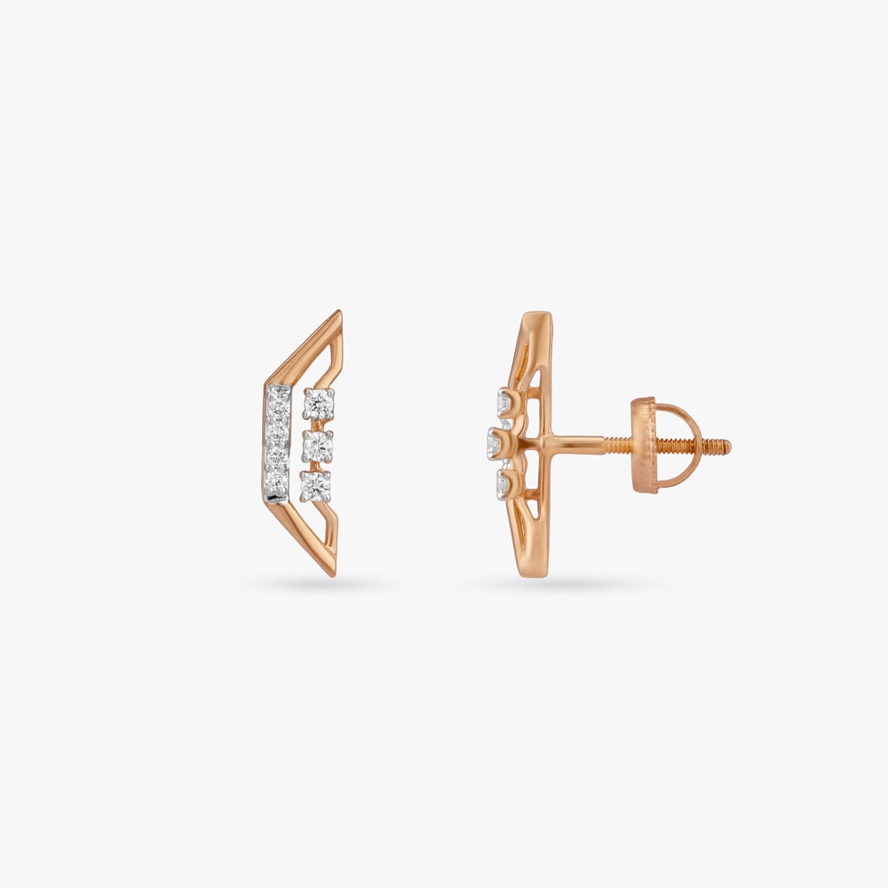 

Arc Brilliance Diamond Stud Earrings