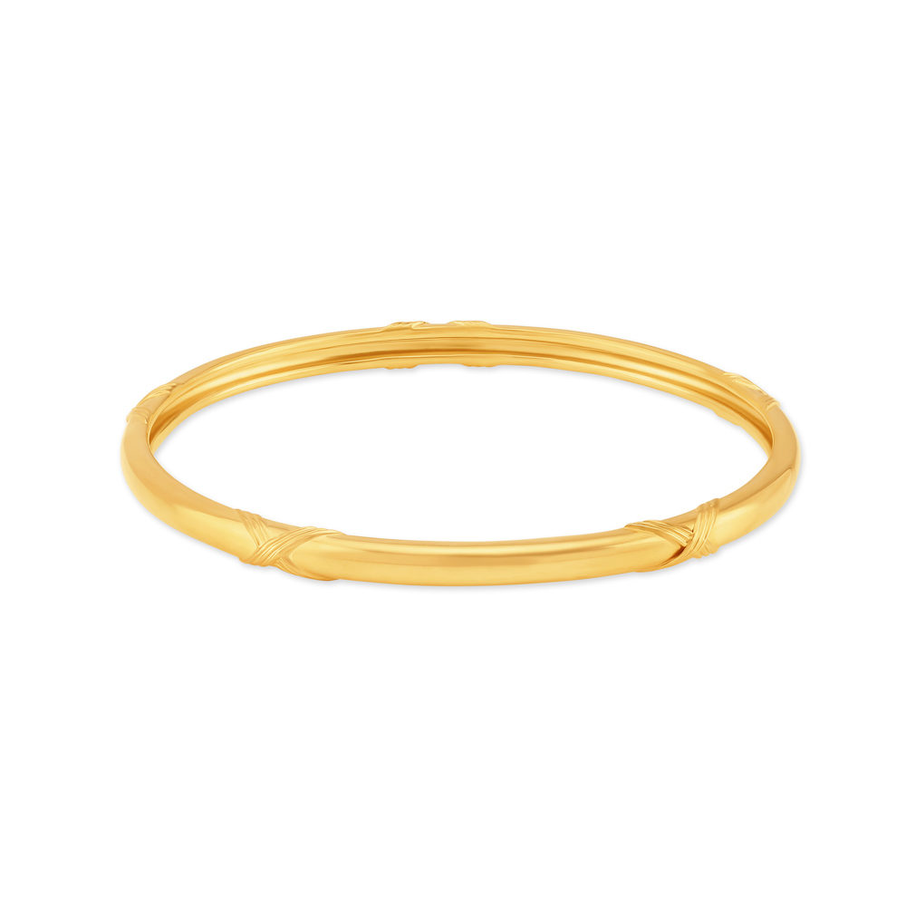 Intricate Polished Gold Bangle,,hi-res image number null