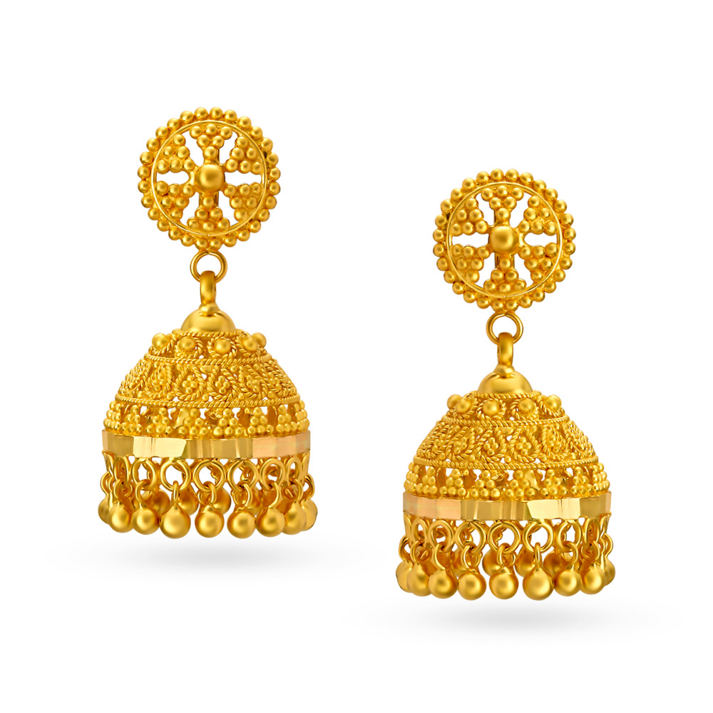 Top more than 150 tanishq earrings jhumka super hot in.starkid.edu.vn