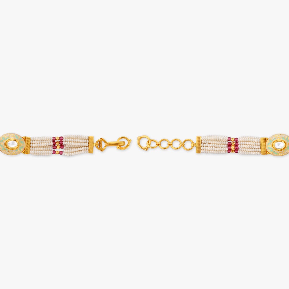 Blush Pavilion Gold Necklace Set,,hi-res image number null