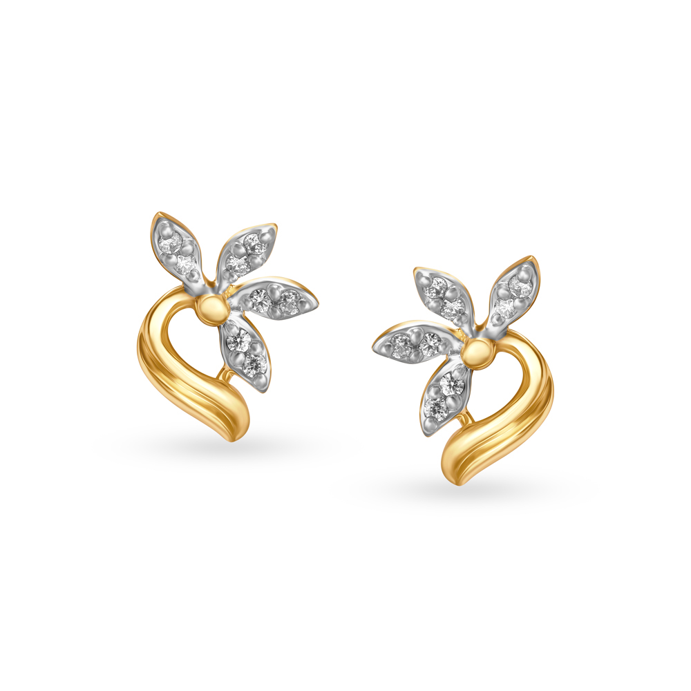 

Petal Gleam Diamond Stud Earrings
