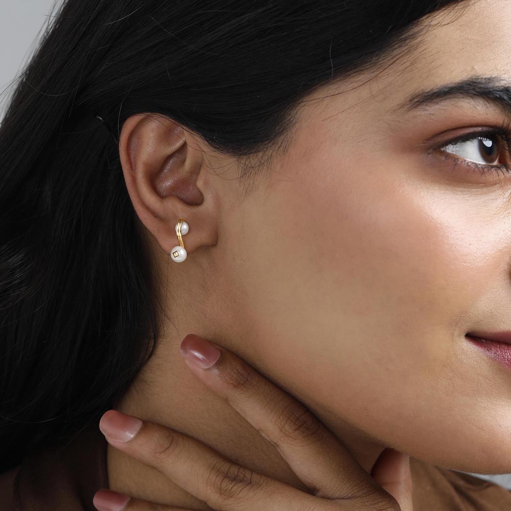 Flex Duo Pearl Earrings,,hi-res image number null
