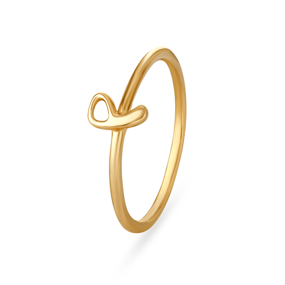 Classic Popular 'P' alphabet for Women [CJ1164FRR8] Alloy Cubic Zirconia  Gold Plated Ring Price in India - Buy Classic Popular 'P' alphabet for Women  [CJ1164FRR8] Alloy Cubic Zirconia Gold Plated Ring Online