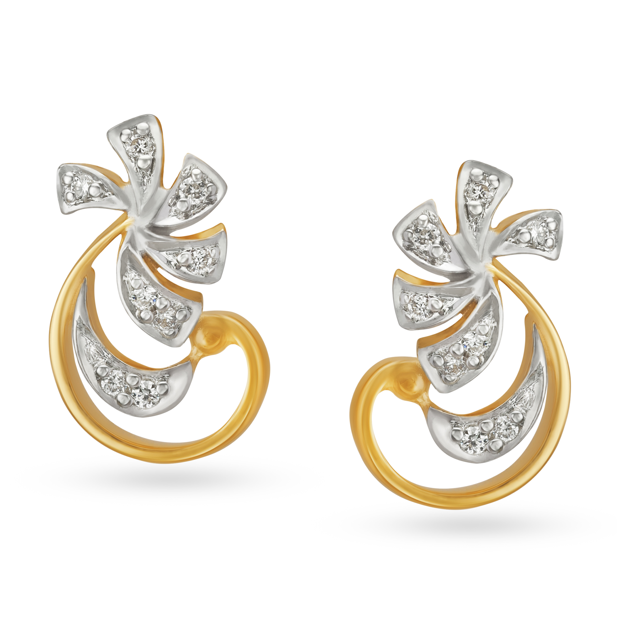 Spiral Diamond Pendant and Earrings Set,,hi-res image number null