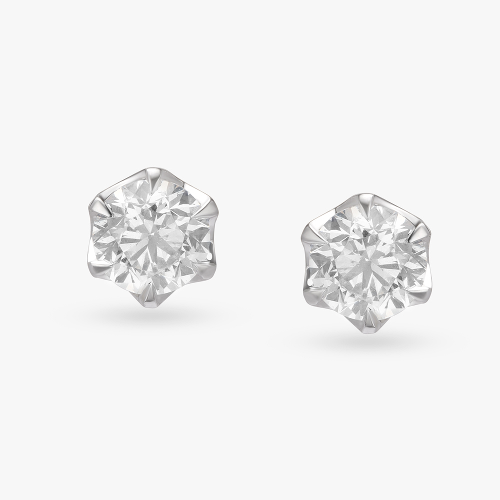 Resplendent Dazzle Solitaire Earrings,,hi-res image number null