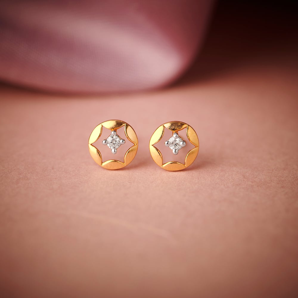 Sublime Radial Diamond Stud Earrings