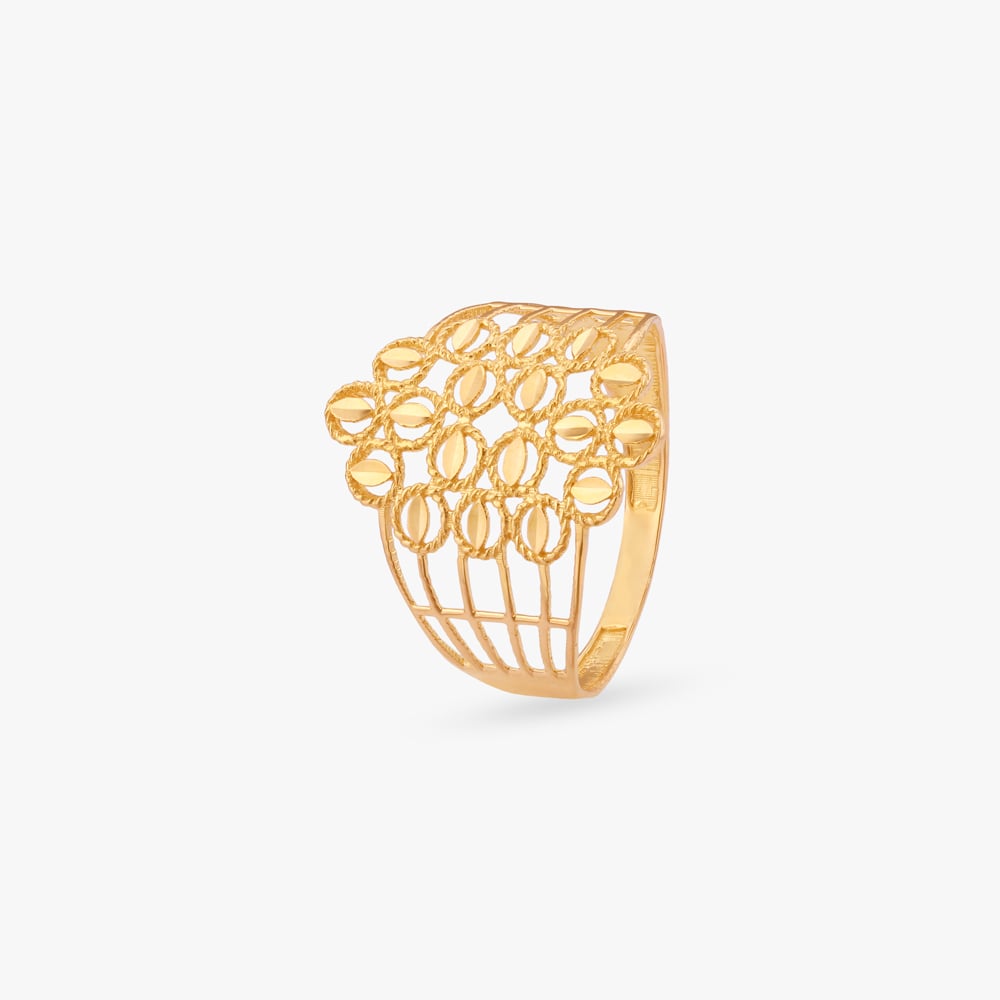 

Filigree Charm Gold Ring