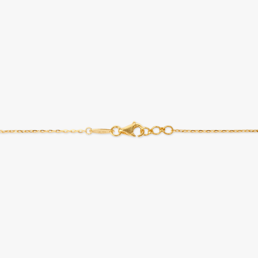 Layered Teardrop Gold Pendant with Chain,,hi-res image number null