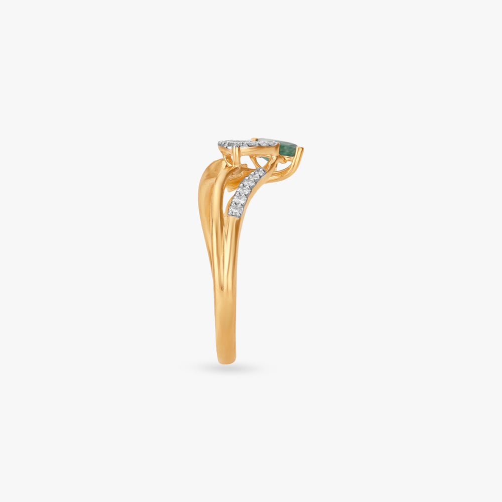 Verdant Glow Diamond Finger Ring,,hi-res image number null