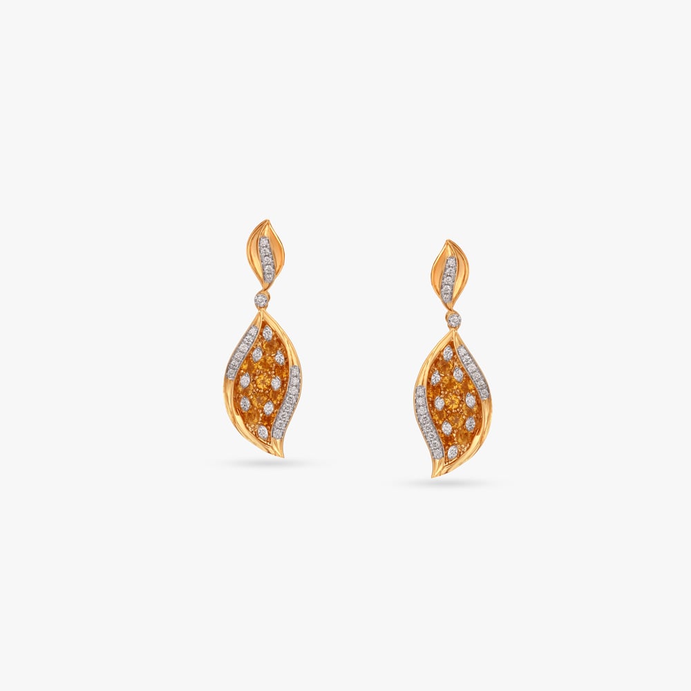 Radiant Veil Diamond Drop Earrings,,hi-res image number null