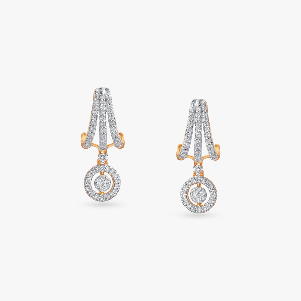 Pop Spark Diamond Drop Earrings,,hi-res image number null