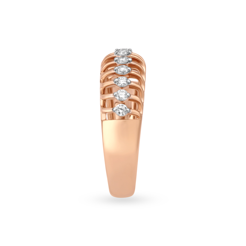 Surreal Multi Stone Rose Gold and Diamond Ring,,hi-res image number null