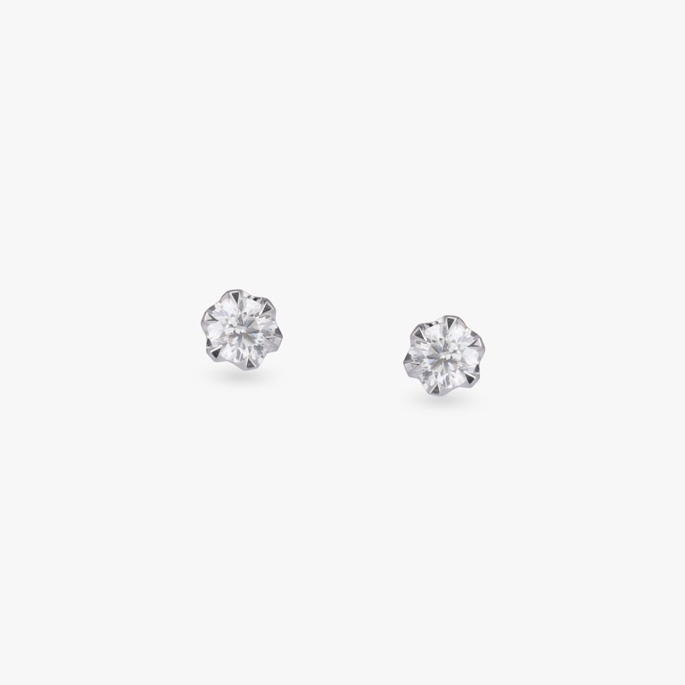 

Gleam Frame Solitaire Stud Earrings