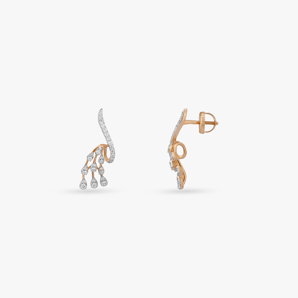 Twinkle Trail Diamond Stud Earrings,,hi-res image number null