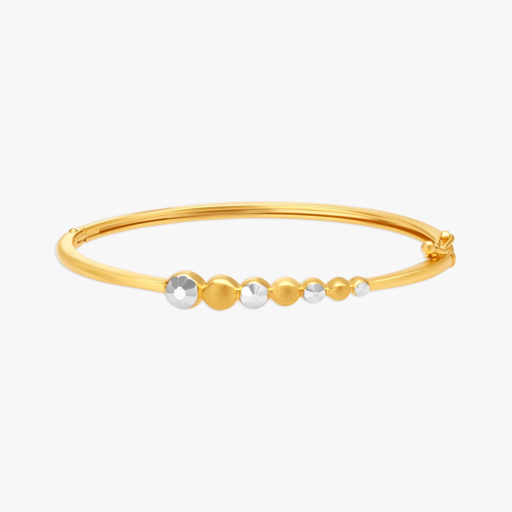 

Sophisticated Dual Toned Bangle